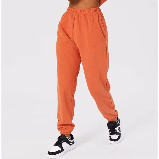 2022 Neues Design, modische Kleidung, Damenhosen, gesmokte Jogger, bequeme Freizeithosen für Junioren